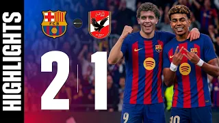 Barcelona 2-1 Al Ahly Extended Highlights Joan Gamper Trophy 2026