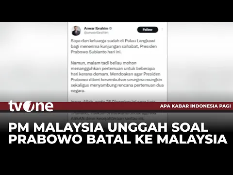 Prabowo Batal Berkunjung ke Malaysia Sepulang dari Mesir
