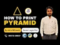 how to print Pyramid Pattern in c by Idris Mibweb