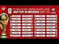 🔴 FIFA World Cup 2026 UEFA Qualifiers: Match Schedule \u0026 Fixtures Today - Sep 2025