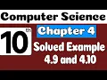 10th Class Computer Science Ch 4 Program 4 9 4 10 Class 10 Computer Science Chapter 4