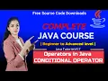 Conditional Operator in Java Ternary Operator HINDI