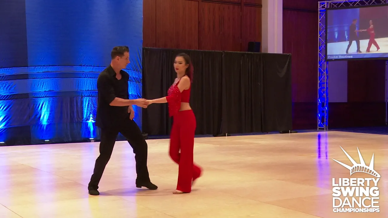 Liberty Swing 2019 Pro Am Routine Follower Felicia Li with Gary McIntyre