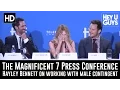 Haley Bennett on working with the Men in The Magnificent Seven riding a sexy horse