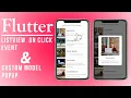 Flutter ListView - OnClick Event open Custom PopUp Dialog