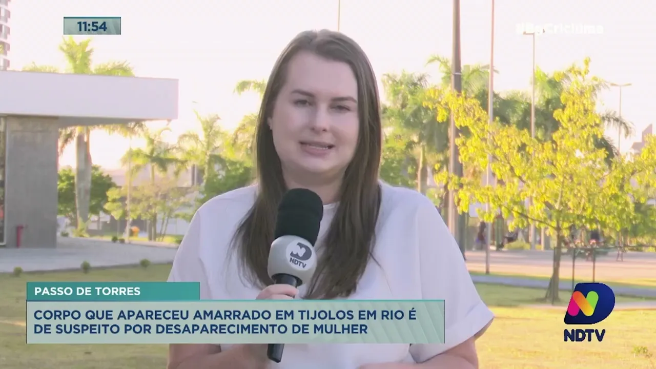 Corpo encontrado com bolsa de tijolos amarrado no pescoço em rio de Passo de Torres é identificado