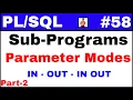 Tutorial Lab for Parameter Mode IN OUT IN OUT in TechShooterIN