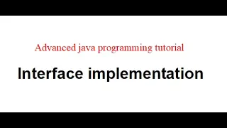 interface implementation Advanced java Programming tutorial in Bangla