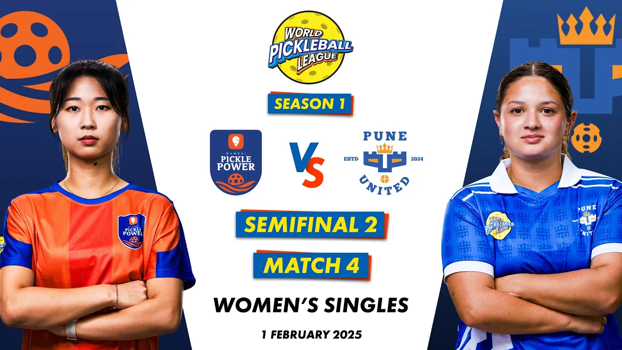 WPBL S1 Semi Finals |  Mumbai Pickle Power VS Pune United  | Women’s Singles