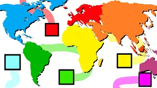 I Started WW3 By Painting a World Map ONE Color Paper io 2
