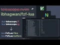 Foregoing telescope nvim