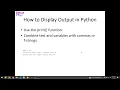 5 Python Input Output Introduction