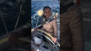 Super souvenirs de notre traversée Corse-Continent, avec une invité surprise 🤩⛵️🐦‍⬛