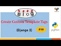 Custom Template Tags with Django3