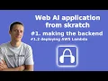 Challenge 2 Deploying AWS Lambda function AI Web Application From Scratch