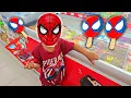 DRAMA BELI ES KRIM KARAKTER SPIDERMAN DAN MARSHMALLOW TWISTER