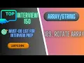 Rotate Array Leetcode 189 Top Interview 150