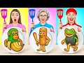 Me vs Grandma Cooking Challenge Brainrot Battle | Delicious Kitchen Hacks by Multi DO Challenge