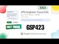 APIs Explorer Cloud SQL GSP423