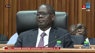 DIRECT ASSEMBLÉE NATIONALE/DÉCLARATION DE POLITIQUE GÉNÉRALE :PREMIER MINISTRE AHMADOU AL AMINOU LO