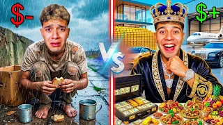 تحدي الشخص الغني 🤑ضد الشخص الفقير😡 ( علي راح فيها )!! l التوينز المحبوب 👬❤️