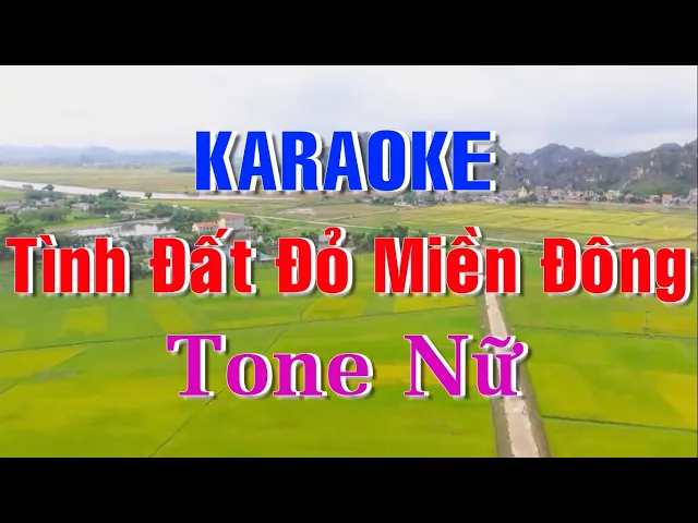 Karaoke Tình Đất Đỏ Miền Đông || Tone Nữ || Thái An Stuđio