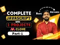 JavaScript Complete Course 2024 3 Projects one shot Notes GitHub Projects