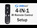 Inteset 4 in 1 Universal Remote - Setup Guide