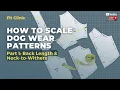 Part 1 How to Scale Dog Wear Patterns - Back Length Neck-to-Withers