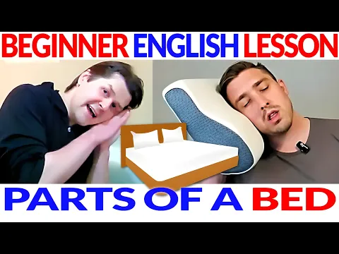 Iniciante fácil Listening em inglês Curso Lição: Parts of a Bed 🛌😴 Input compreensível em inglês