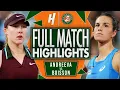 Download Lagu Mirra Andreeva vs Lois Boisson - FULL Quarterfinal Highlights | Roland Garros 2025