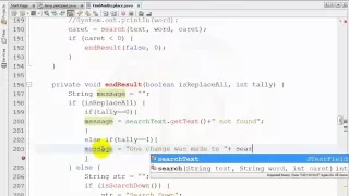 Java Notepad Project Find And Replace -part 16
