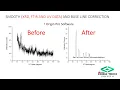 Baseline correction in origin for XRD FTIR UV-visible XPS Raman data Smoothing