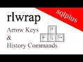 sqlplus rlwrap How to Use UP DOWN Arrow for History Commands in SQLPLUS