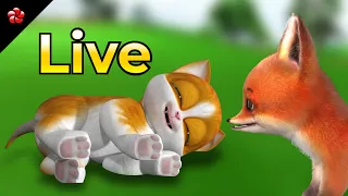 🌈 Kids Cartoon LIVE 🎵 Kids Songs, Nursery Rhymes & Stories 🦋കുട്ടിക്കഥകളും പാട്ടുകളും 🐱