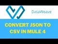 Convert Array of Object to CSV in Dataweave Mule 4