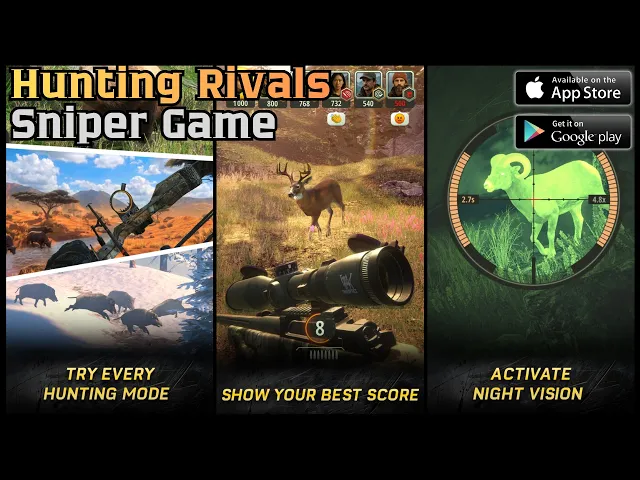 Hunting Rivals: Sniper Games Gameplay (Android iOS)