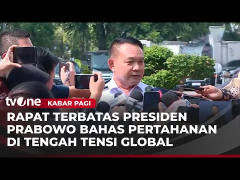 Gelar Ratas, Presiden Prabowo Bahas Geopolitik dan Pertahanan Nasional