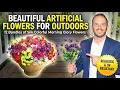 Artificial Flowers That Look REAL For Outdoor Patio Cost Effective UV Resistant