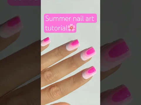 easy summer nails using Azurebeauty gel polish kit from Amazon! #Azurebeautygelpolish #Azurebeauty