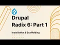 Drupal Radix Theme Part 1 - Installation Scaffolding