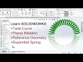 Expanded Spring Model with SOLIDWORKS 2023