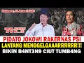 Lagu Lantang Menggelegar! Pidato Jokowi di Rakernas PSI Makassar!