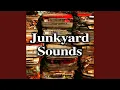 Auto Wrecking Yard Load Lifter Dropping Car