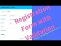Registration form in angular 6