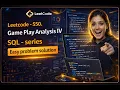 Leetcode - 550 Game Play Analysis IV SQL