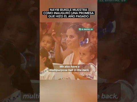 #ultimahora El Presidente Bukele celebra la independencia en un cantón entregando una Obra más.