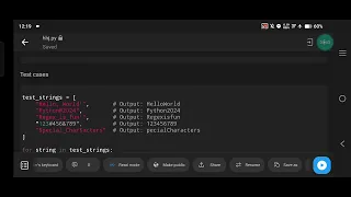 Python Program to Remove All Characters Except Letters and Numbers Using ReGex