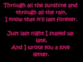 Lagu Leona Lewis Love Letter lyrics