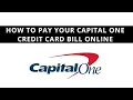 How to pay your Capital One credit card bill online